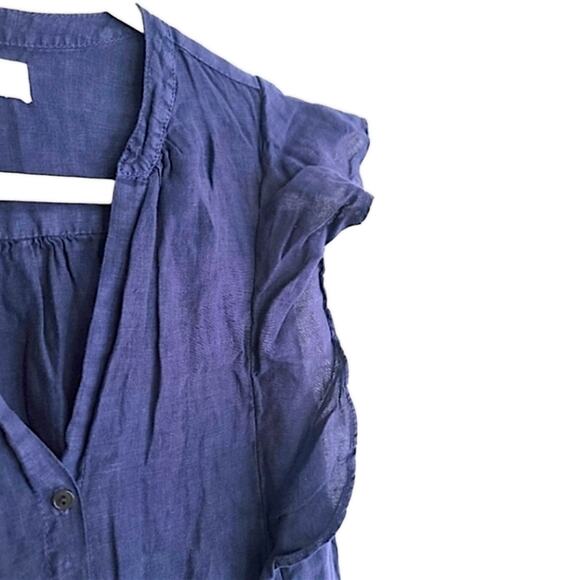 Velvet by Graham & Spencer Women’s Jumpsuit Boho Linen Blend Relaxed Fit Small - Picture 4 of 9